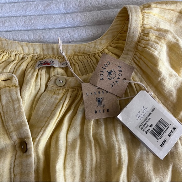 Faherty Yellow Midi Dress - Picture 10 of 11